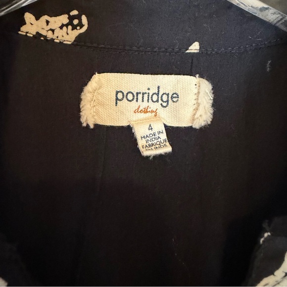 Porridge Anthropologie Zebra Print Black Shirtdress - Picture 5 of 8